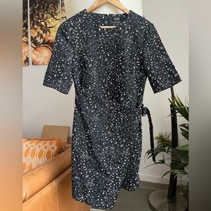 Kate Spade Saturday Galaxy Print Wrap Front Dress